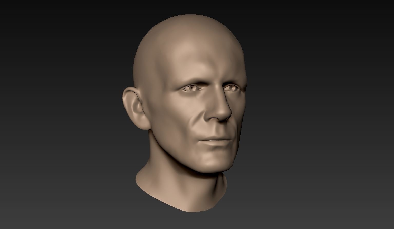12 Male Heads 3D model_25