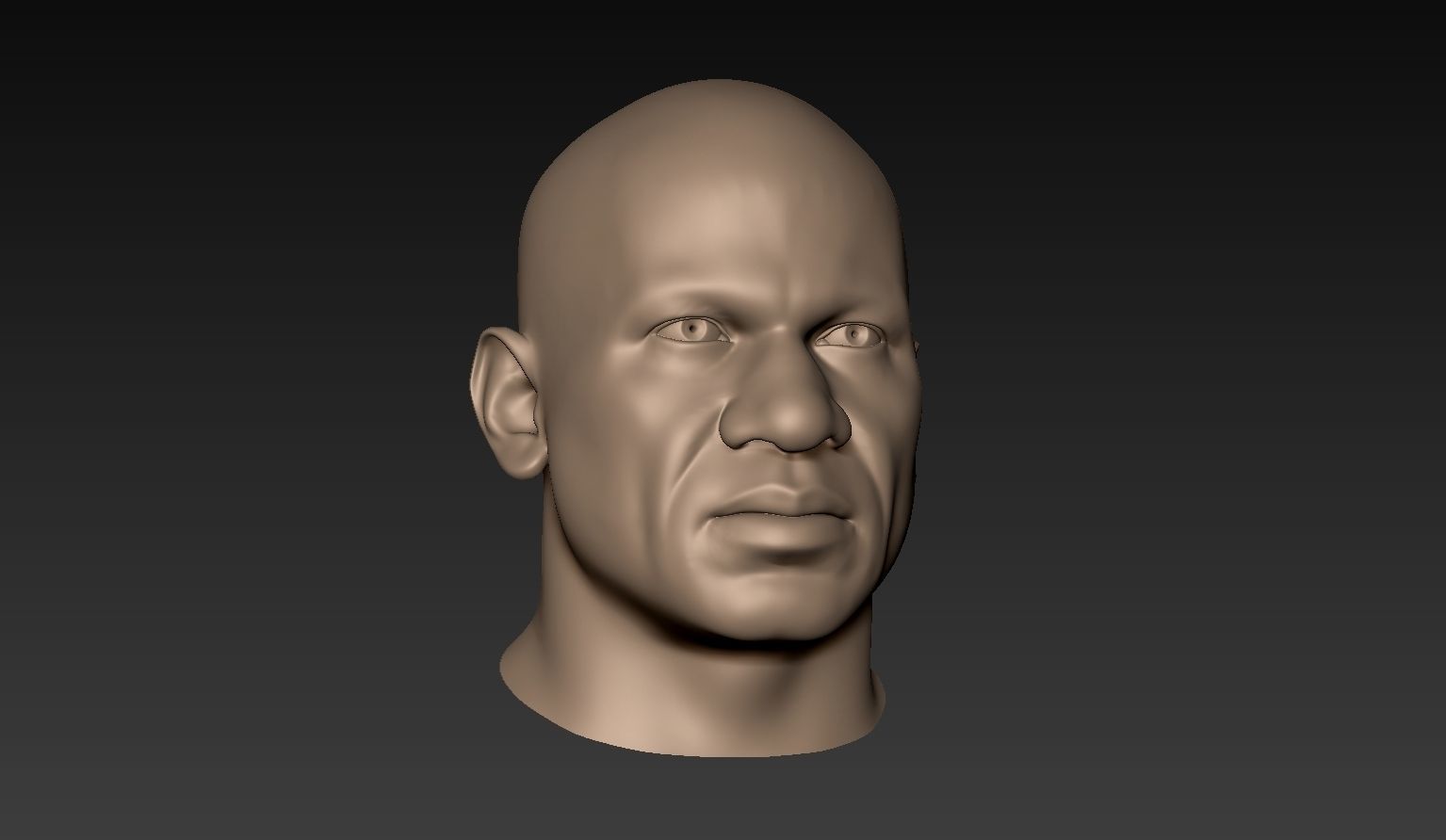 12 Male Heads 3D model_16
