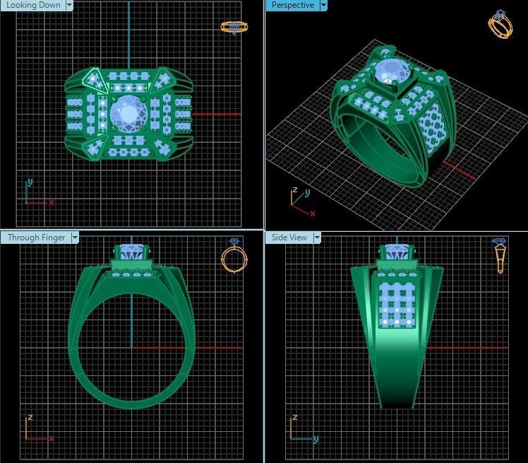 Ring T00387 3D print model_2