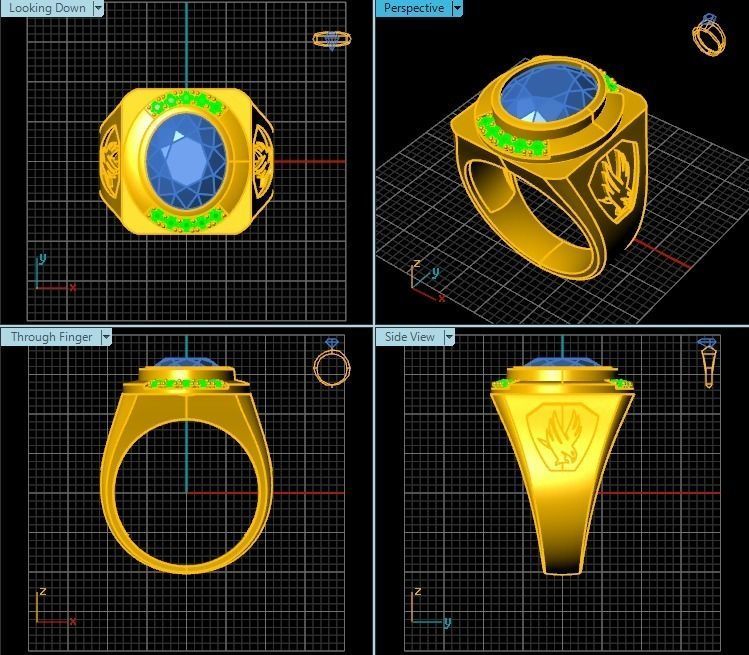 Ring T00389 3D print model_2