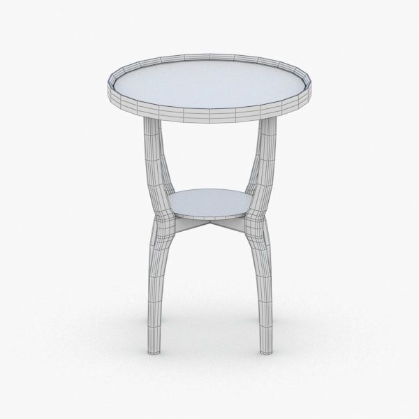 0261 - Coffee Table Low-poly 3D model_1