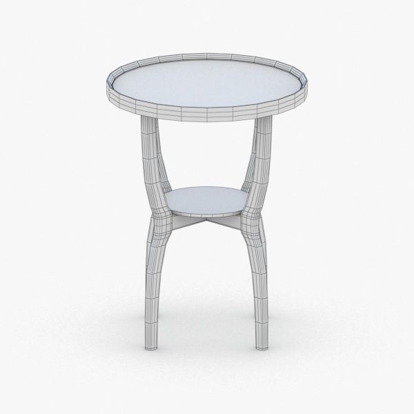 0261 - Coffee Table Low-poly 3D model_4