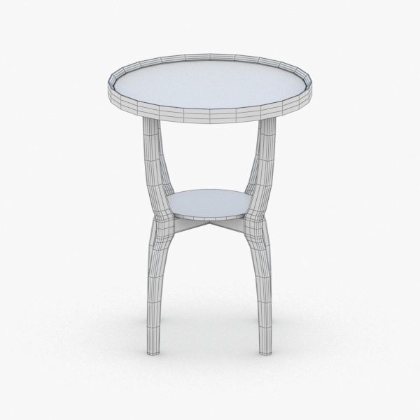 0261 - Coffee Table Low-poly 3D model_3