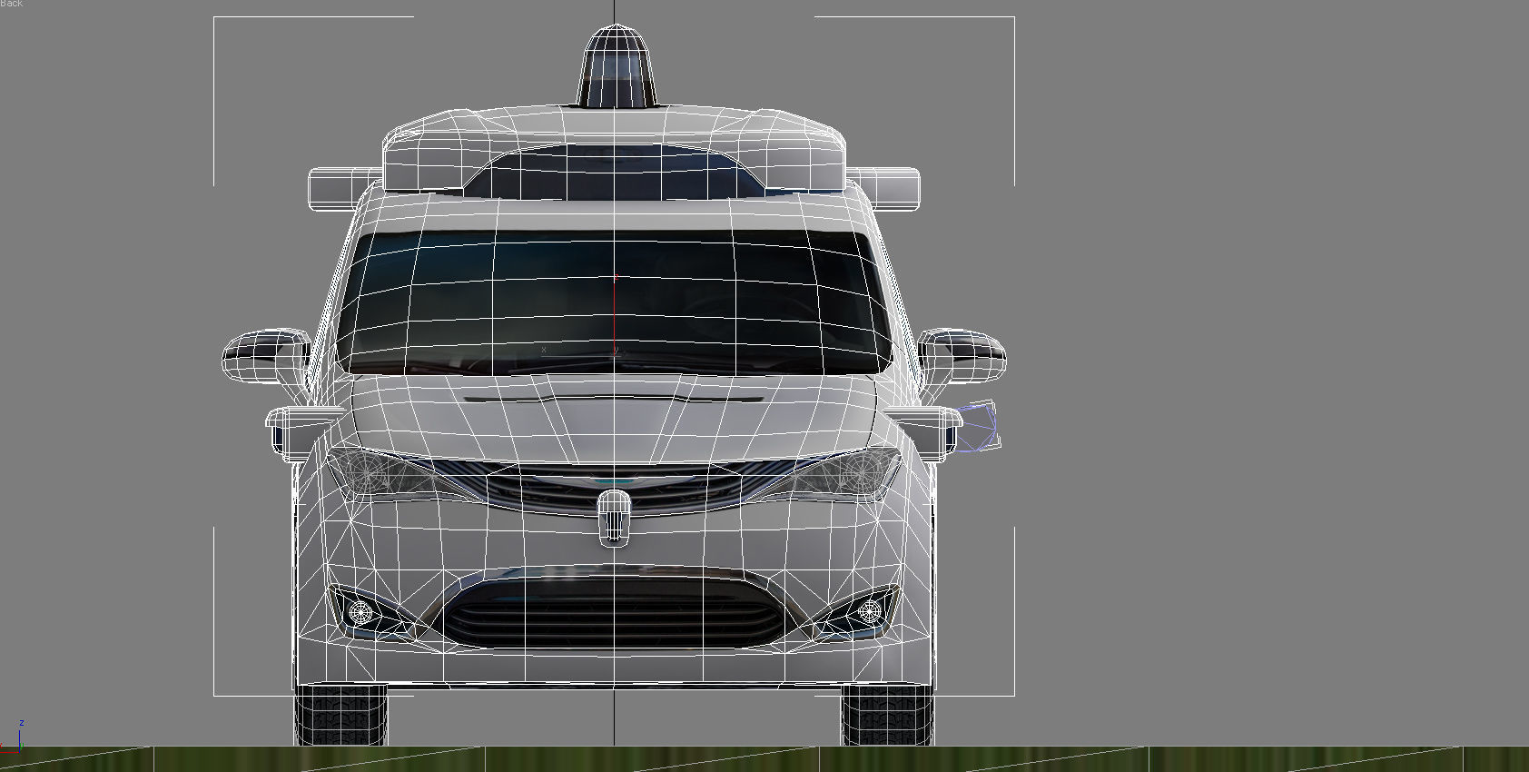 Waymo self driving car Chrysler Pacifica Hybrid Low-poly 3D model_15