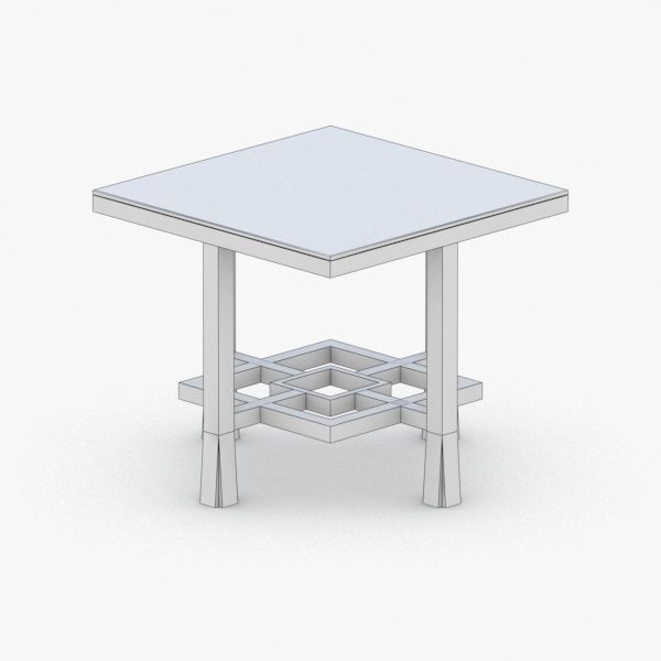 0276 - Coffee Table Low-poly 3D model_3