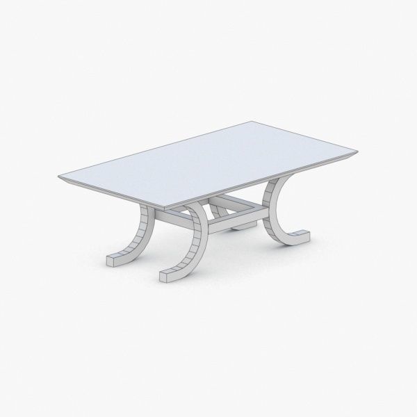 0279 - Coffee Table Low-poly 3D model_4