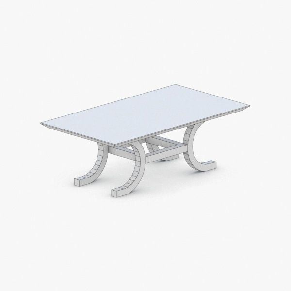 0279 - Coffee Table Low-poly 3D model_1