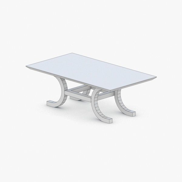 0279 - Coffee Table Low-poly 3D model_3