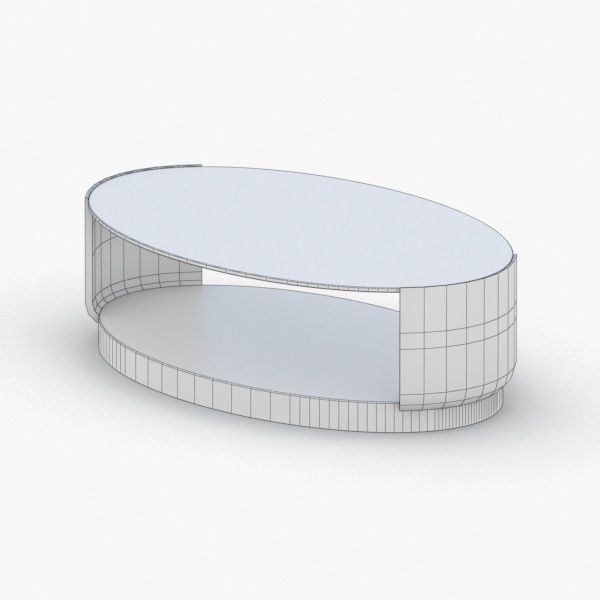 0281 - Coffee Table Low-poly 3D model_2