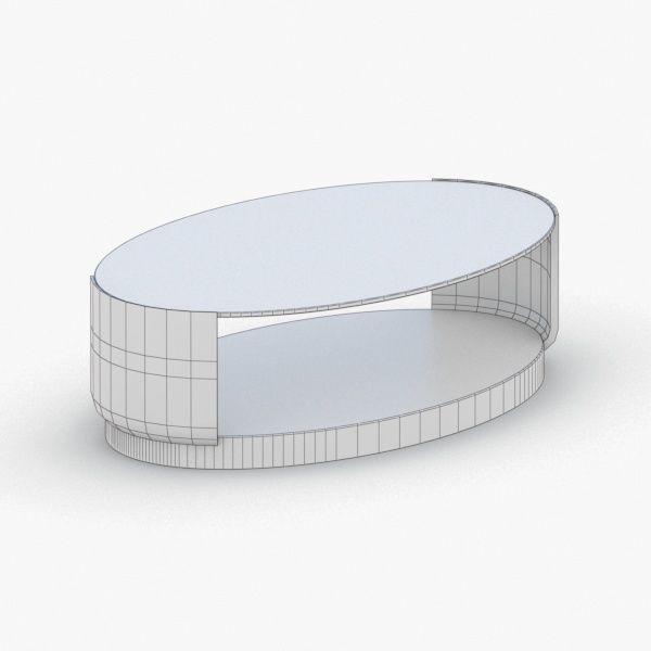 0281 - Coffee Table Low-poly 3D model_3