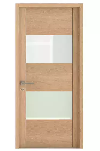 Door-024 interior door in oak with frosted glass