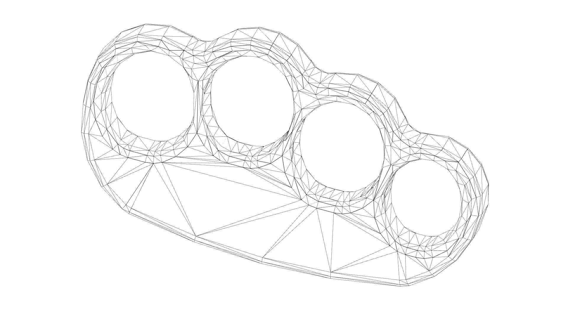 Brass Knuckles 3D print model_3