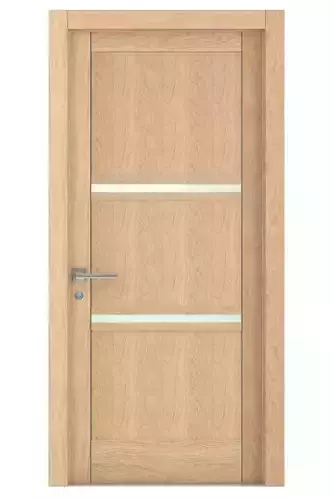 Door-038 wooden door with glass panels