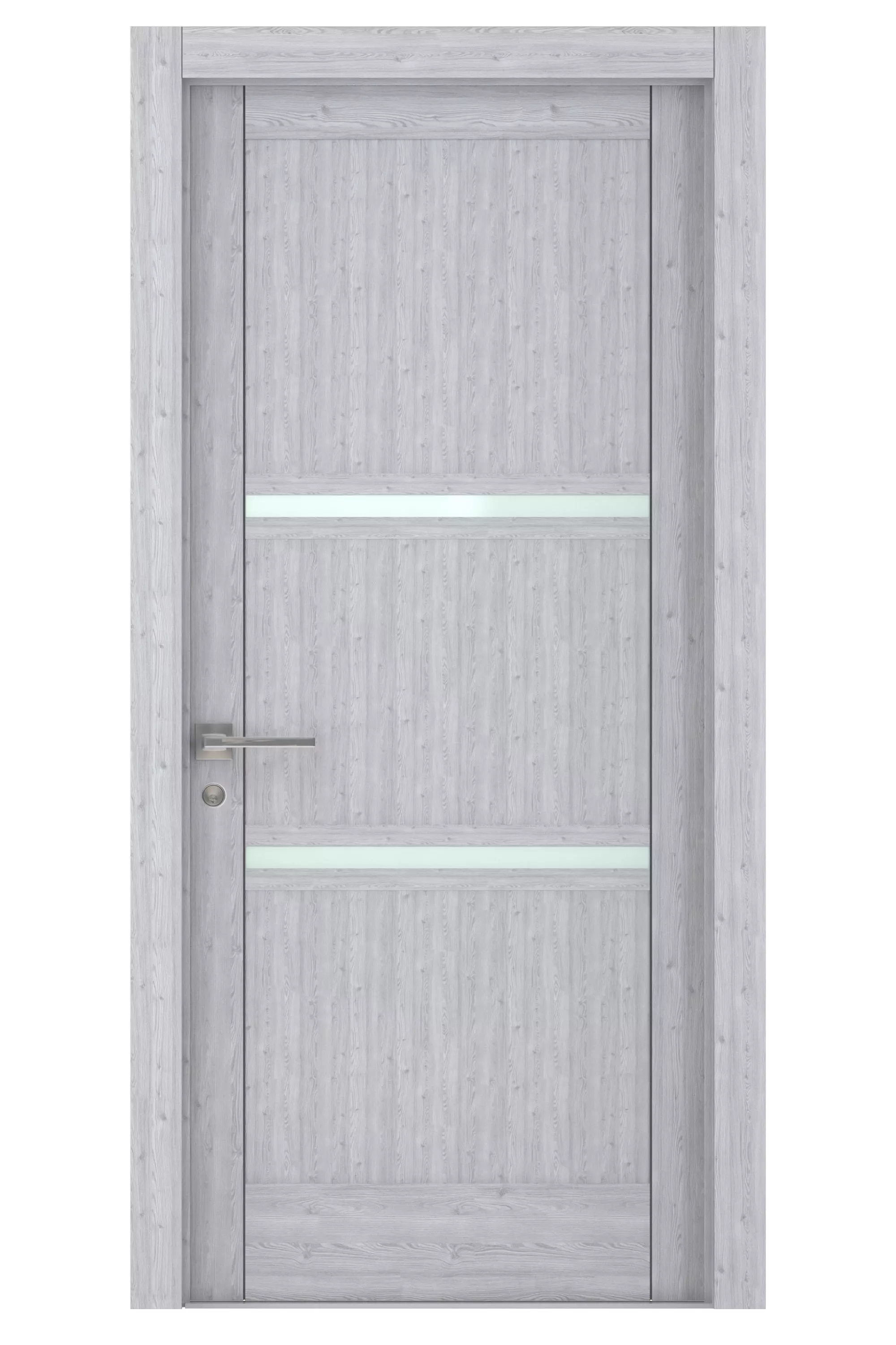 Door-040 interior door with glass panel 3D model_0