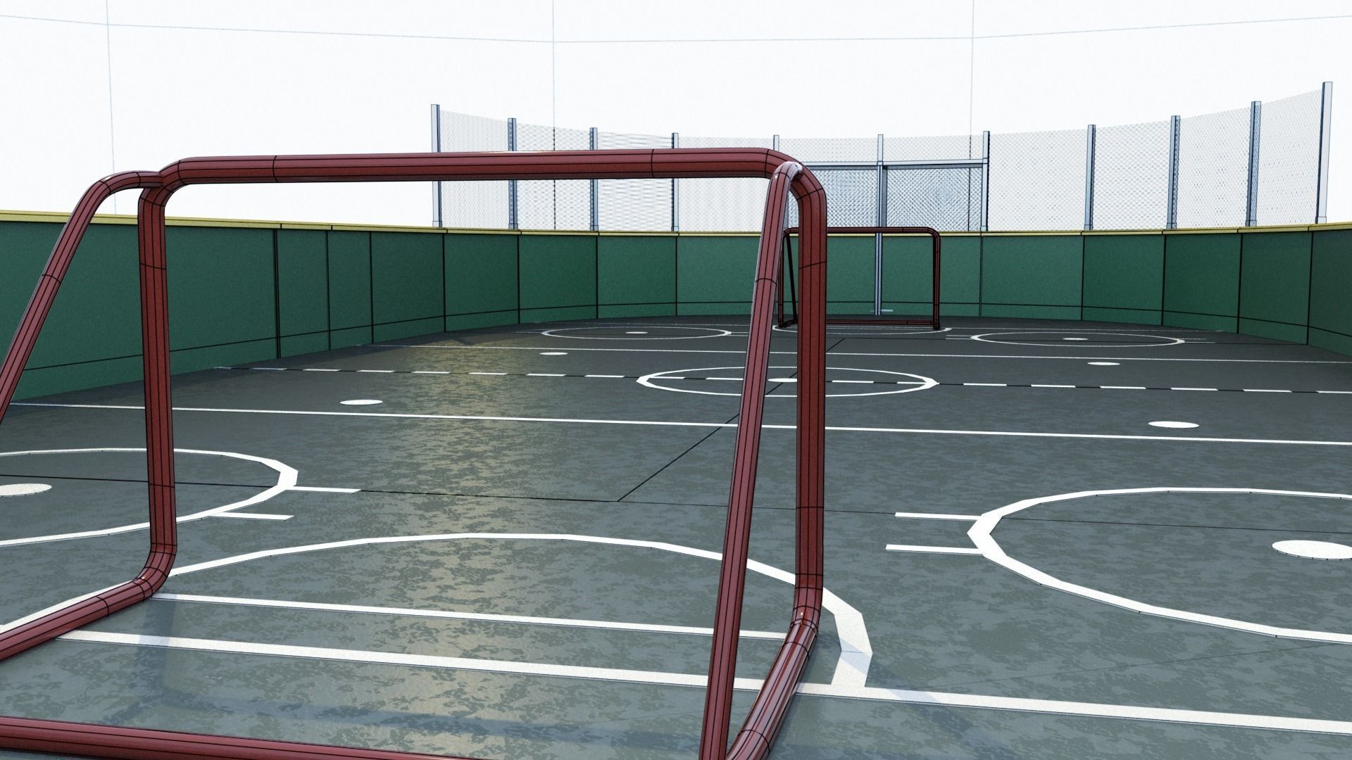 Hockey Rink 3D model_16