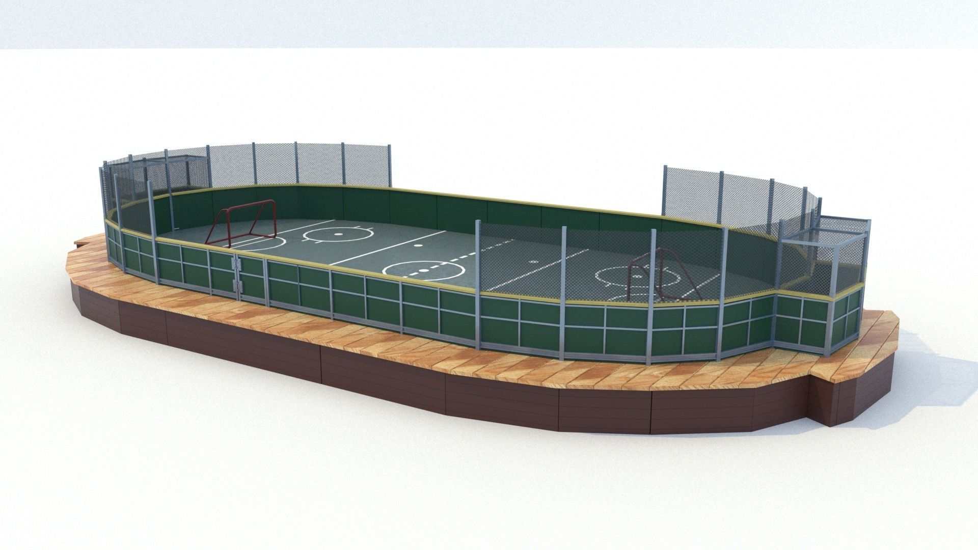 Hockey Rink 3D model_1