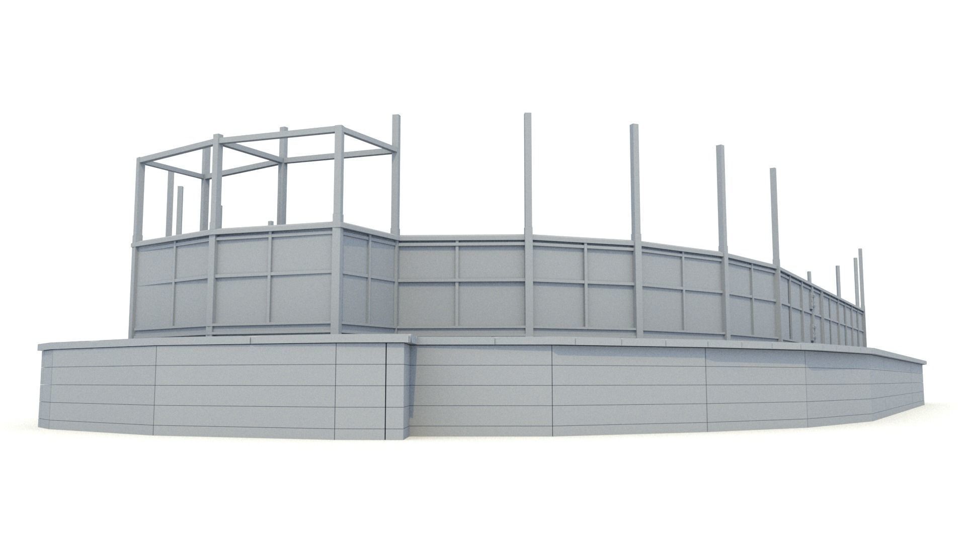 Hockey Rink 3D model_8