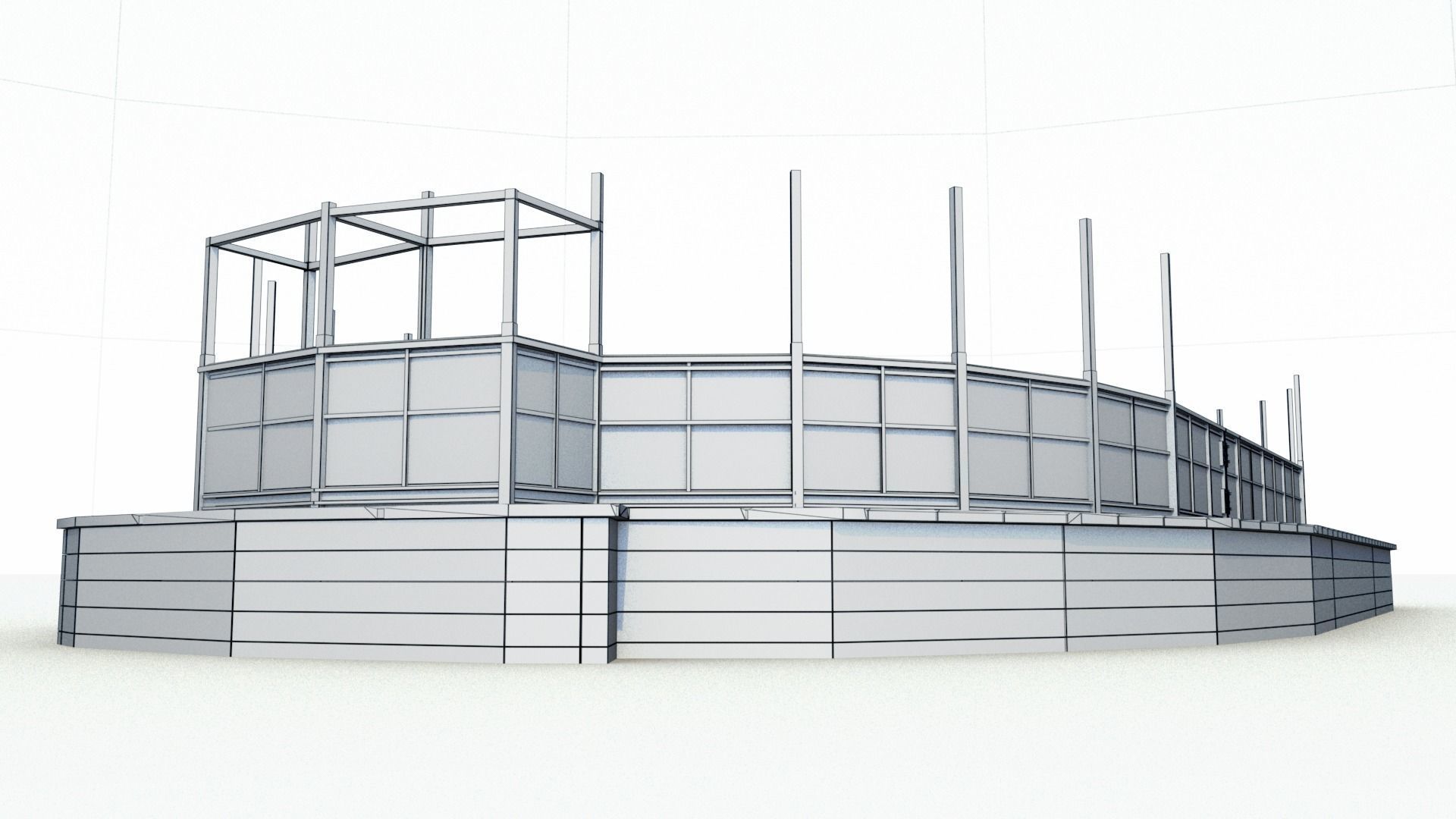 Hockey Rink 3D model_15