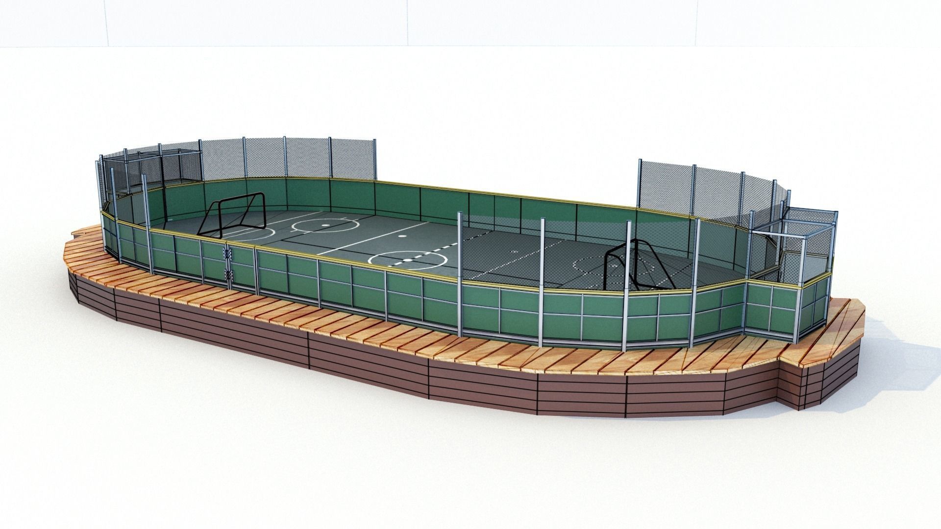 Hockey Rink 3D model_3