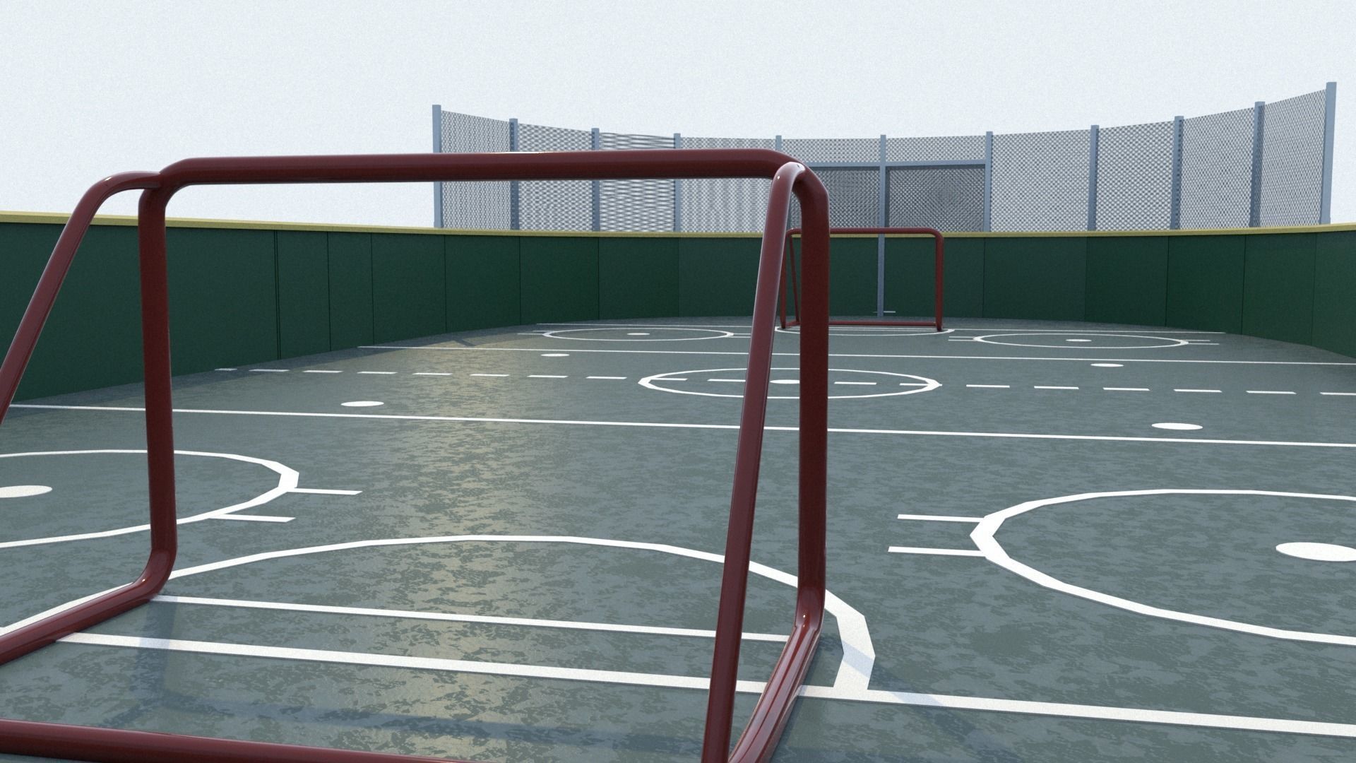 Hockey Rink 3D model_6
