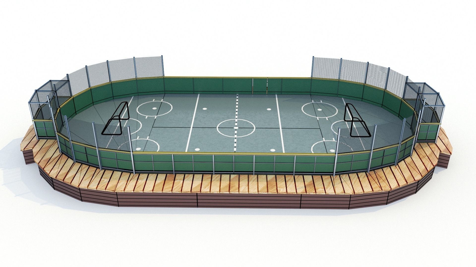 Hockey Rink 3D model_12