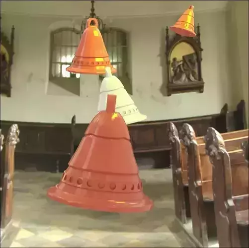 Xmas bell 3D print model