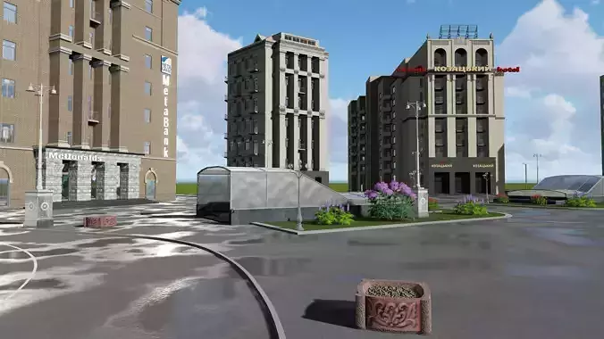 Hotel Kazackiy Kiev 3D model