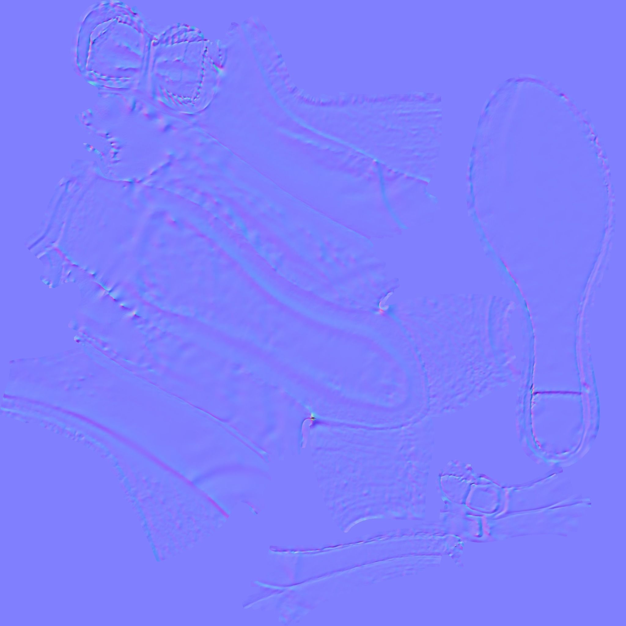 Sandal 3D model wedge shoe Low-poly 3D model_10