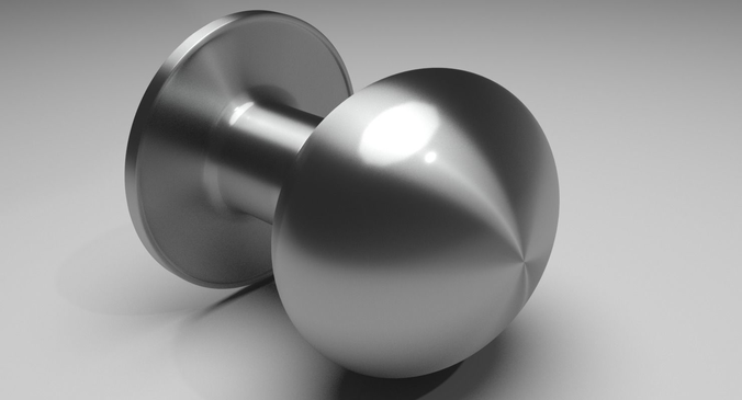 Brushed Chrome Doorknob