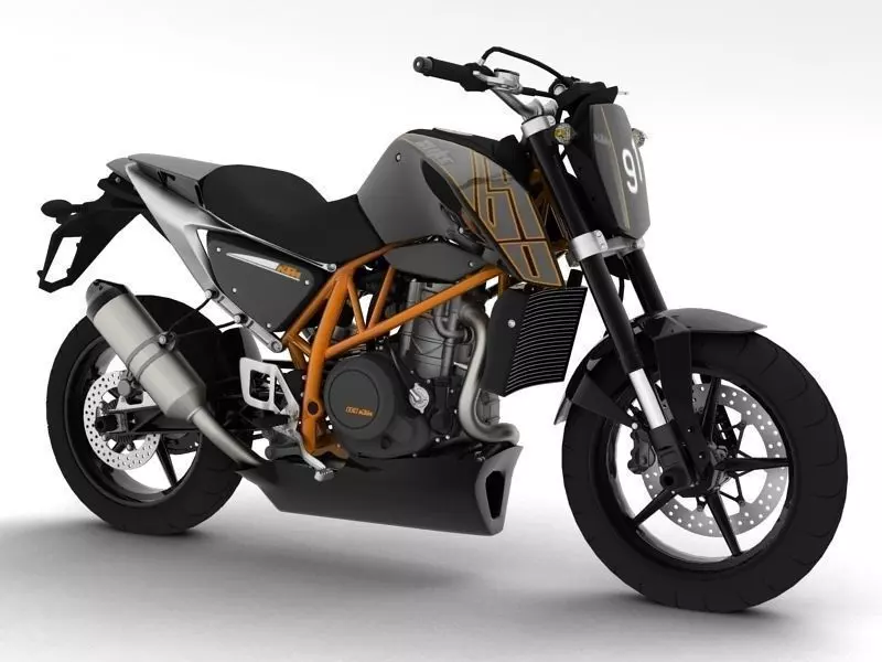 KTM 690 Duke Track 2014 3D model