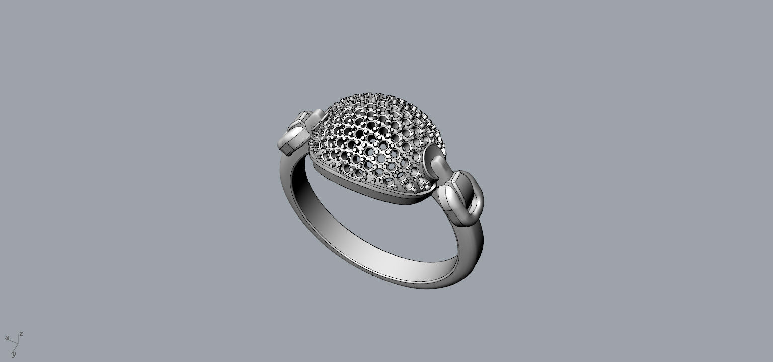 Ring  Buckle 3D print model_3