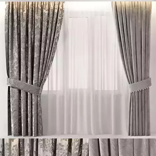 CURTAINS GLAM 3D model