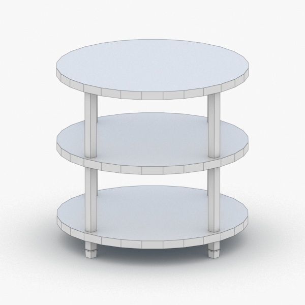 0298 - Coffee Table Low-poly 3D model_3
