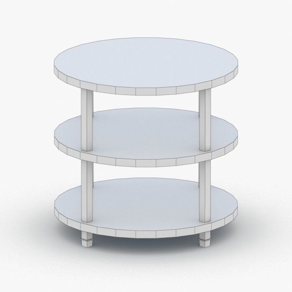 0298 - Coffee Table Low-poly 3D model_2