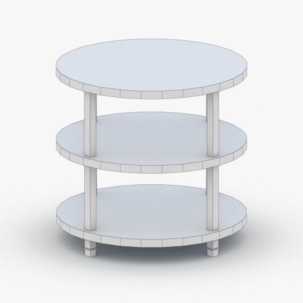 0298 - Coffee Table Low-poly 3D model_4