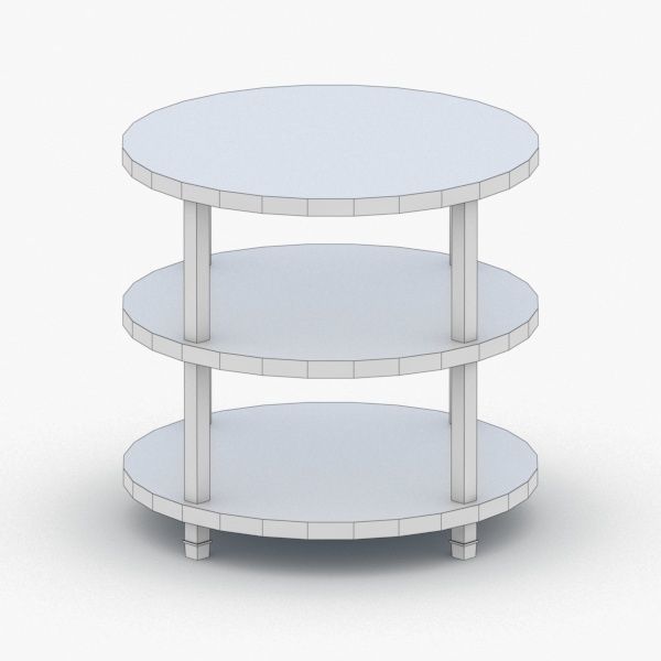 0298 - Coffee Table Low-poly 3D model_1