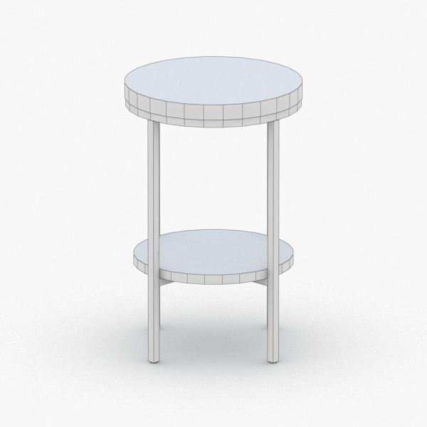 0300 - Coffee Table Low-poly 3D model_1