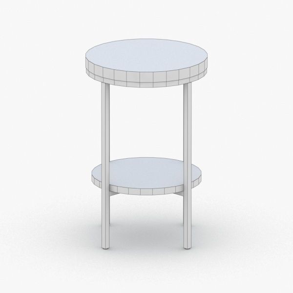 0300 - Coffee Table Low-poly 3D model_4