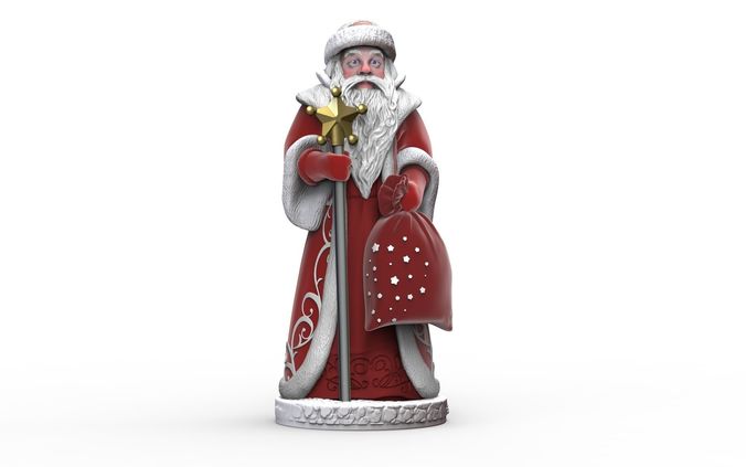 The statue of Santa Claus for the New Year 3D print model