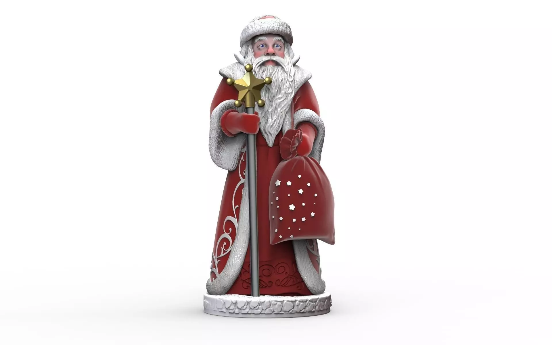 The statue of Santa Claus for the New Year 3D print model_0