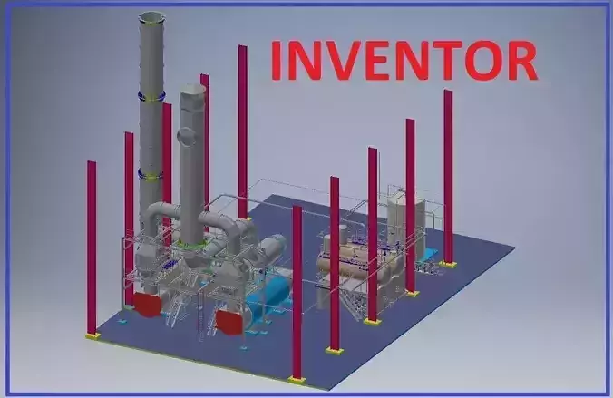 Factory Design Model Inventor 3D model