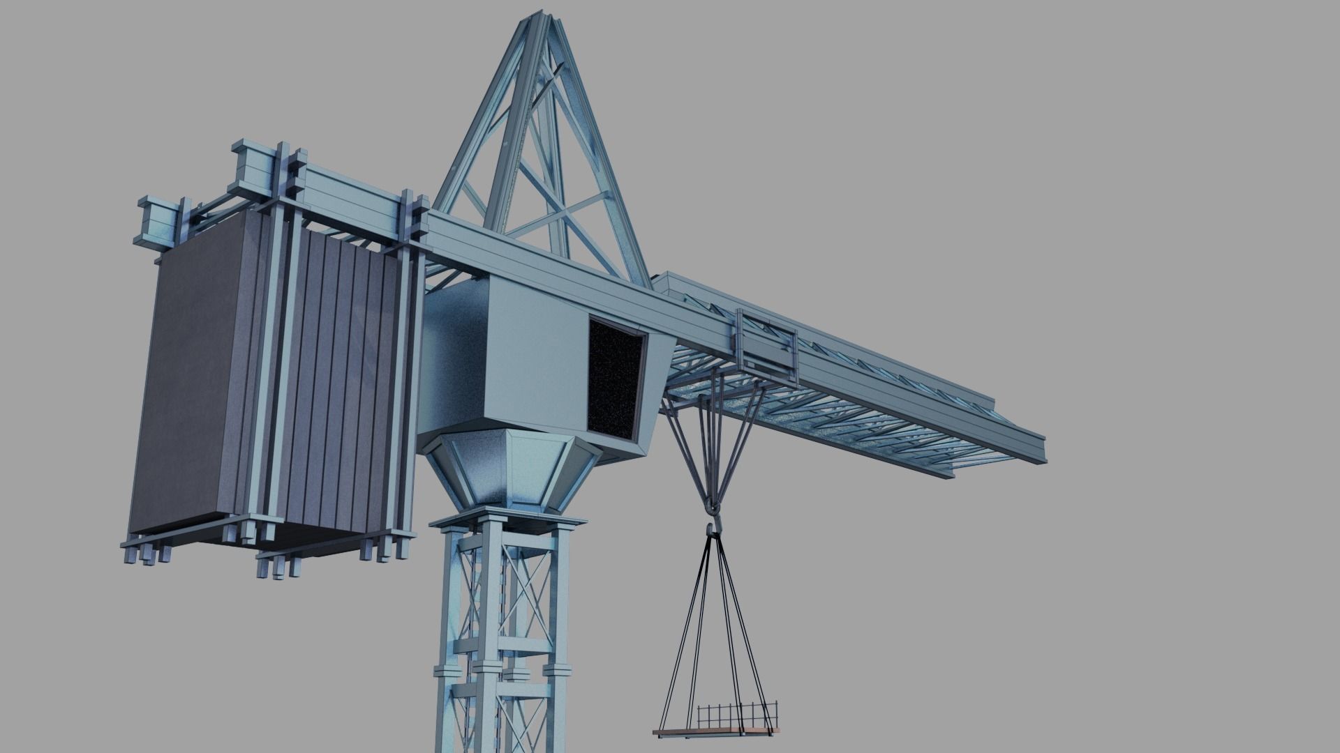 Crane 3D model_10