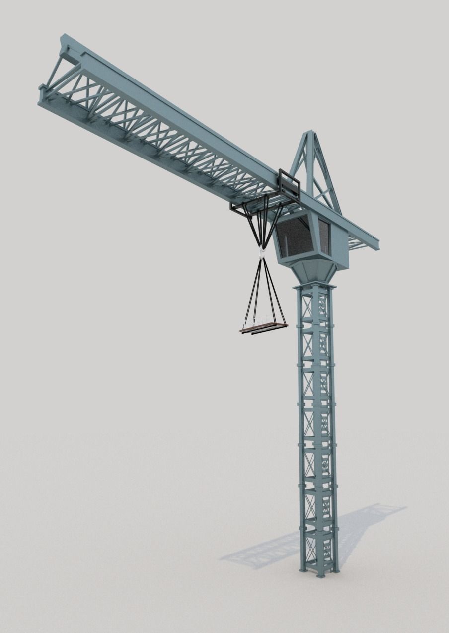 Crane 3D model_1
