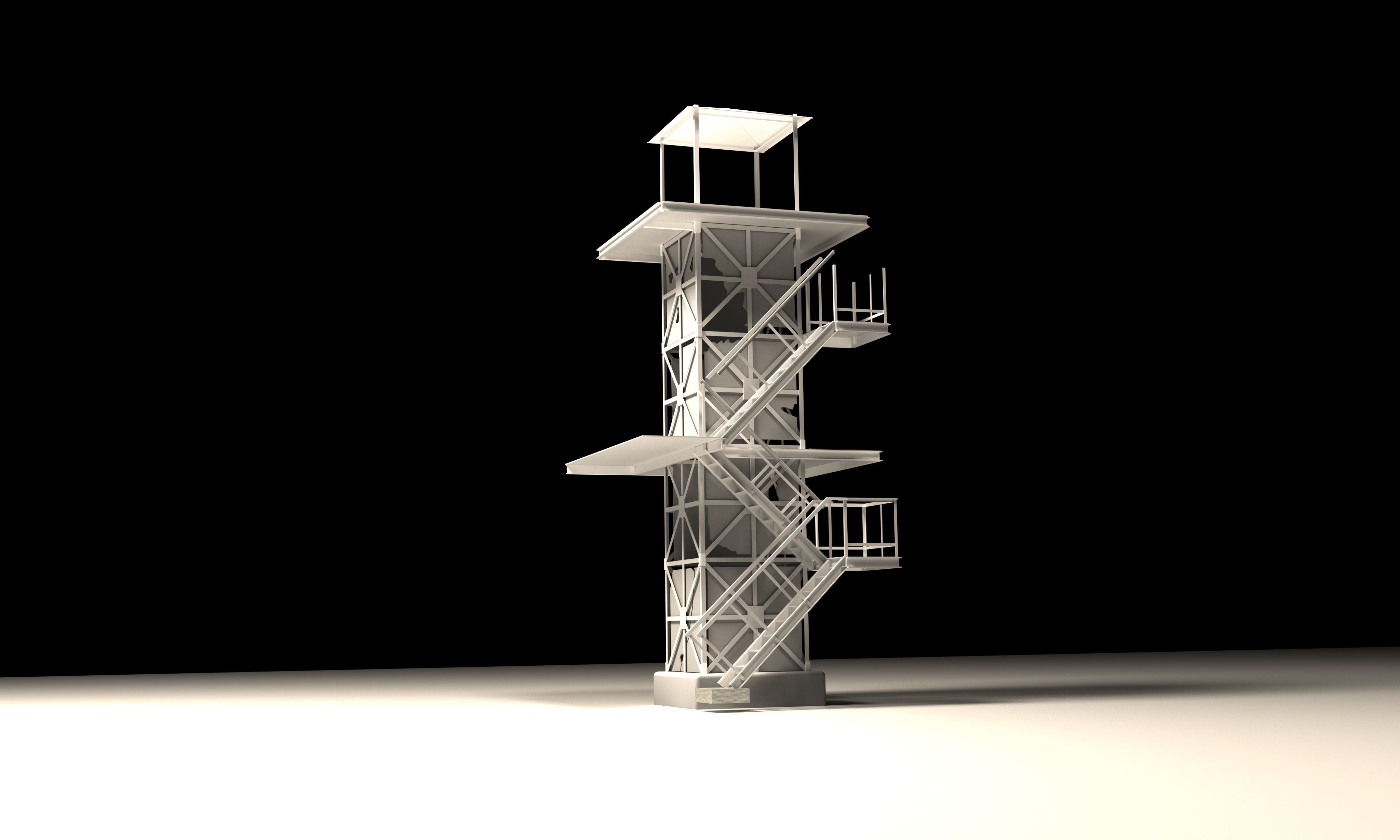 careful tower 2 3D model_4