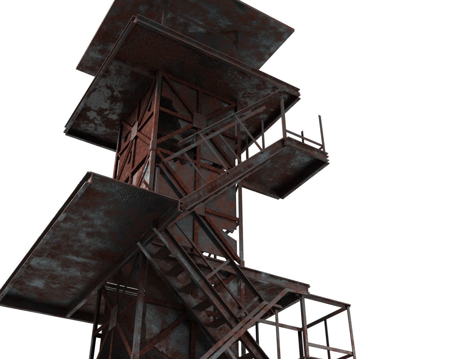 careful tower 2 3D model_2