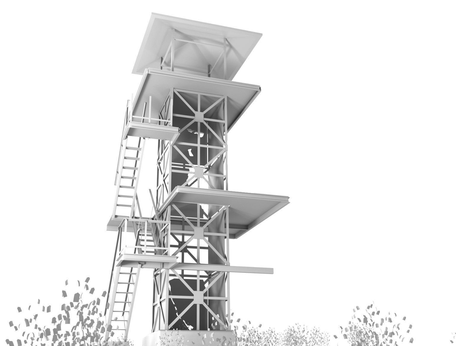 careful tower 2 3D model_3