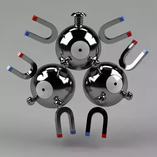Pokemon Magneton 3D Free 3D model