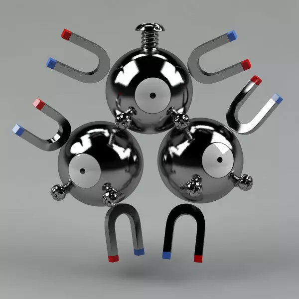 Pokemon Magneton 3D Free 3D model
