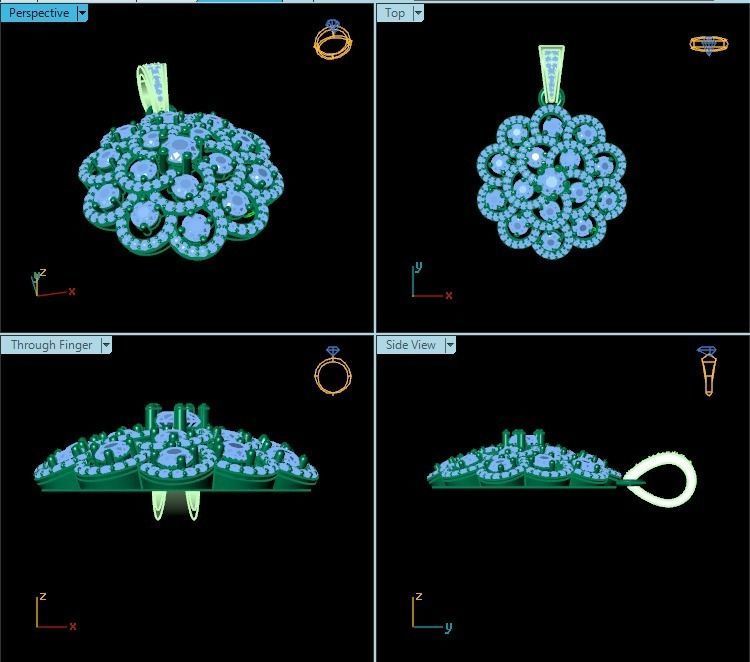 Pendant T00400 3D print model_2