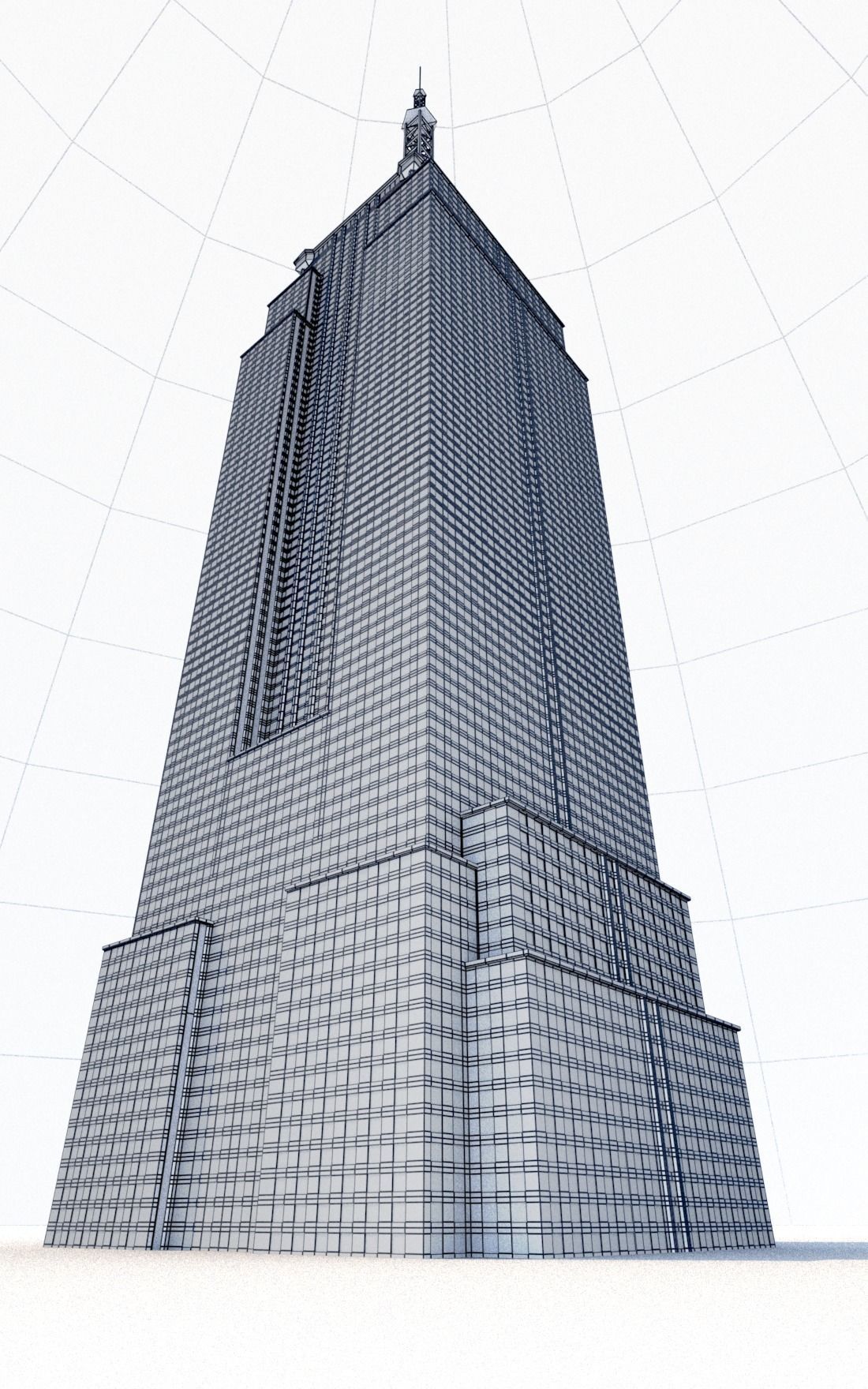 Empire State Building Low-poly 3D model_15